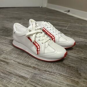 Red and White Sneakers